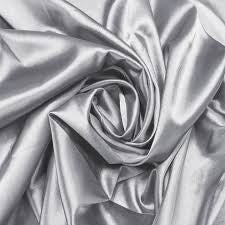 Darbari Fine Back Satin - Shiny Silver