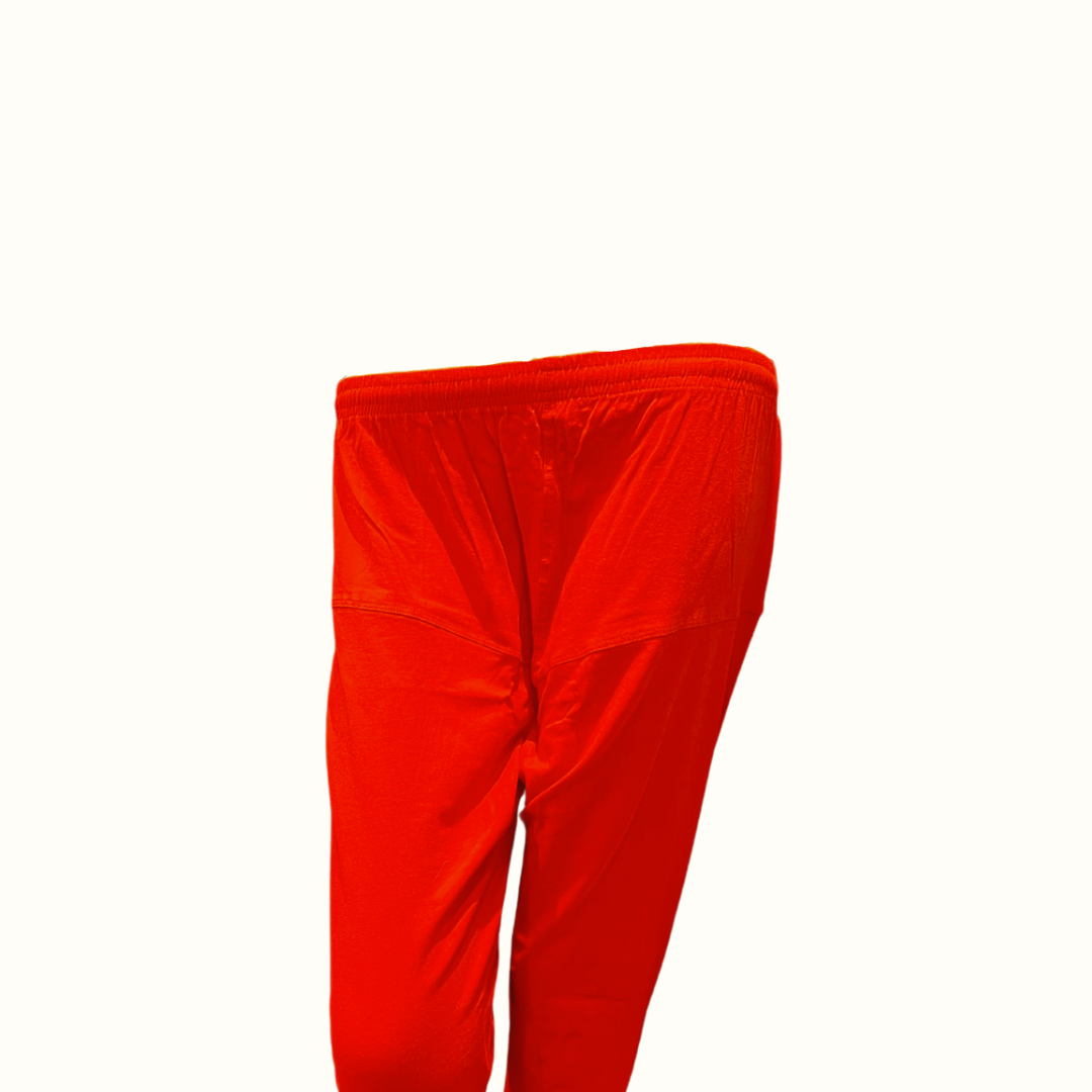 Darbari Plain Stretchy Salwar Pants - Red