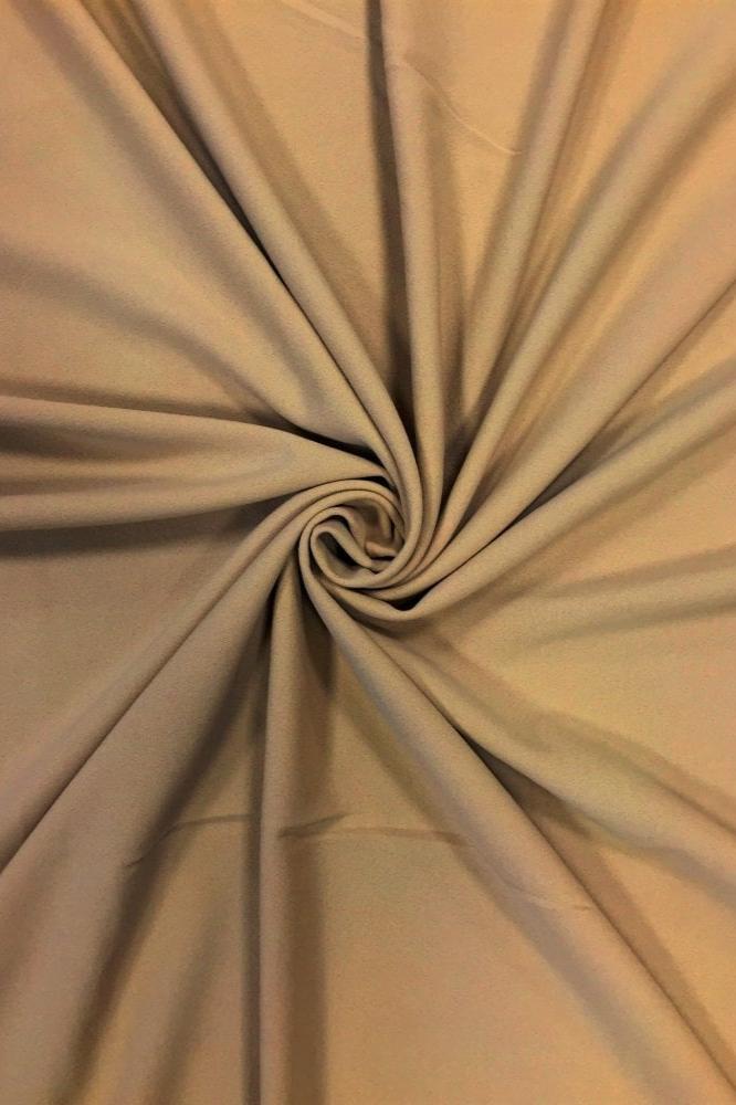 Darbari New 4 Way Stretch Crepe Jersey Dressmaking Fabric- Beige