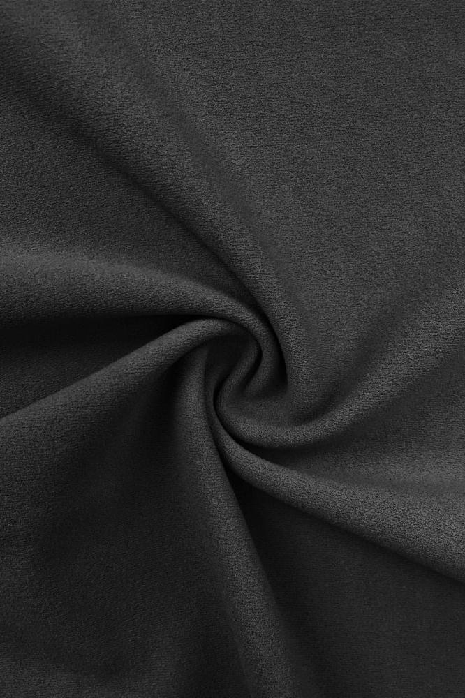 Darbari New 4 Way Stretch Crepe Jersey Dressmaking Fabric- Black