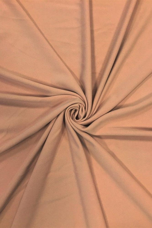 Darbari New 4 Way Stretch Crepe Jersey Dressmaking Fabric- Blush