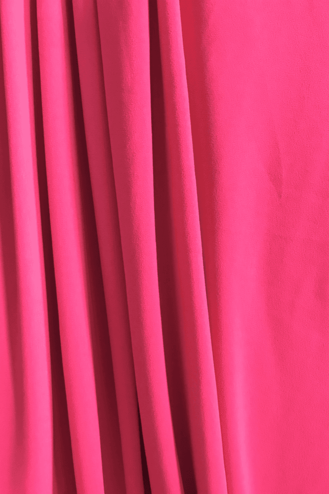 Darbari New 4 Way Stretch Crepe Jersey Dressmaking Fabric- Bright Pink
