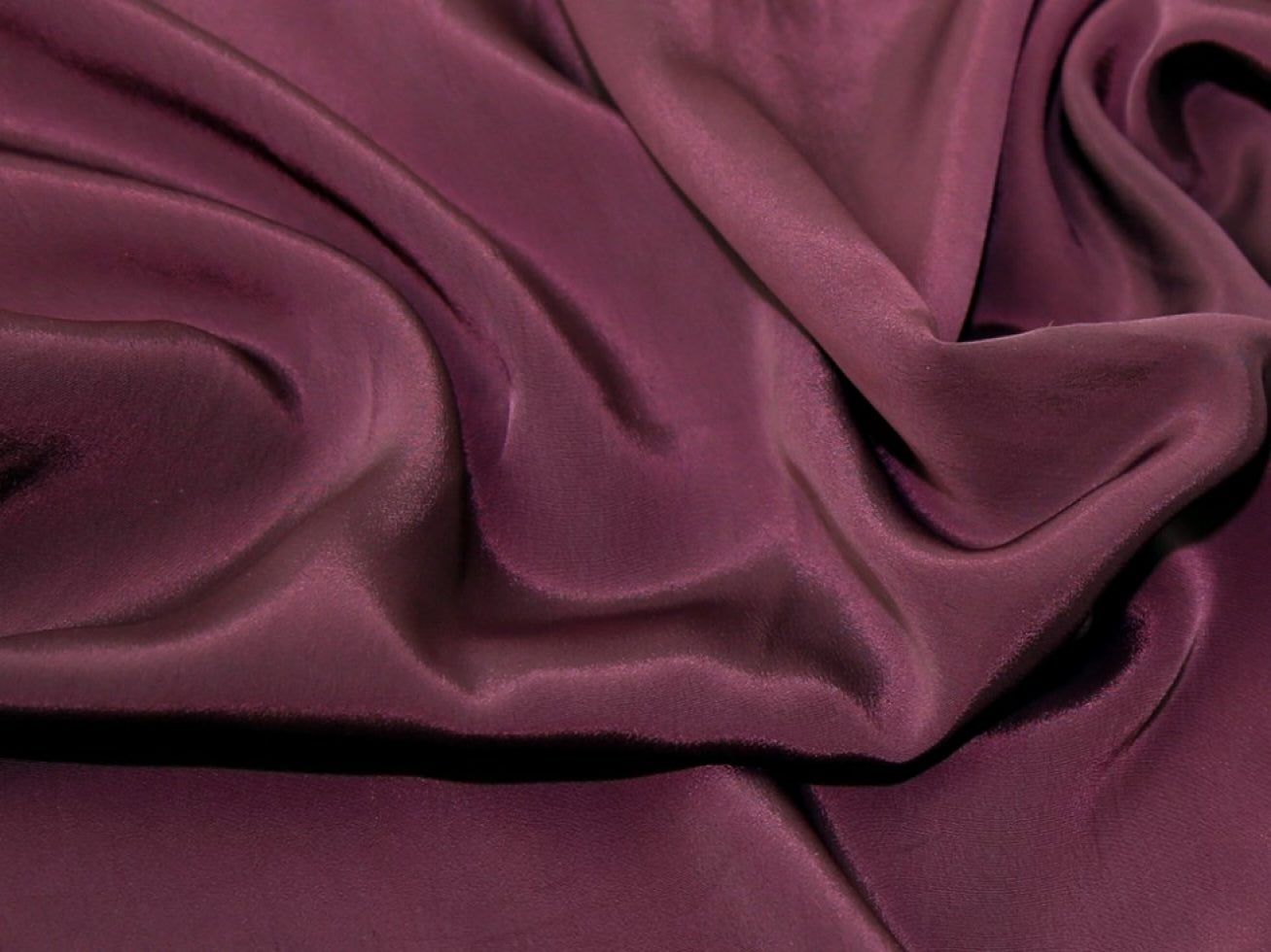 Darbari Smooth Light And Feel Like Feather On Skin Crepe De Chine Fabric- Dark Wine
