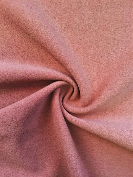 Darbari New 4 Way Stretch Crepe Jersey Dressmaking Fabric- Dusky Pink