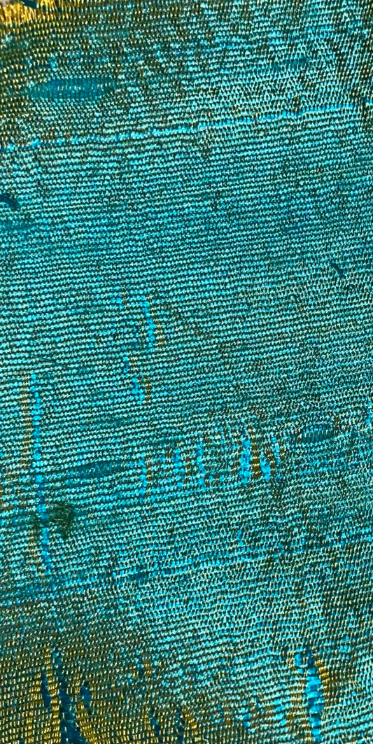 Darbari Dupion Silk - Raw Silk Fabric- Midnight Blue