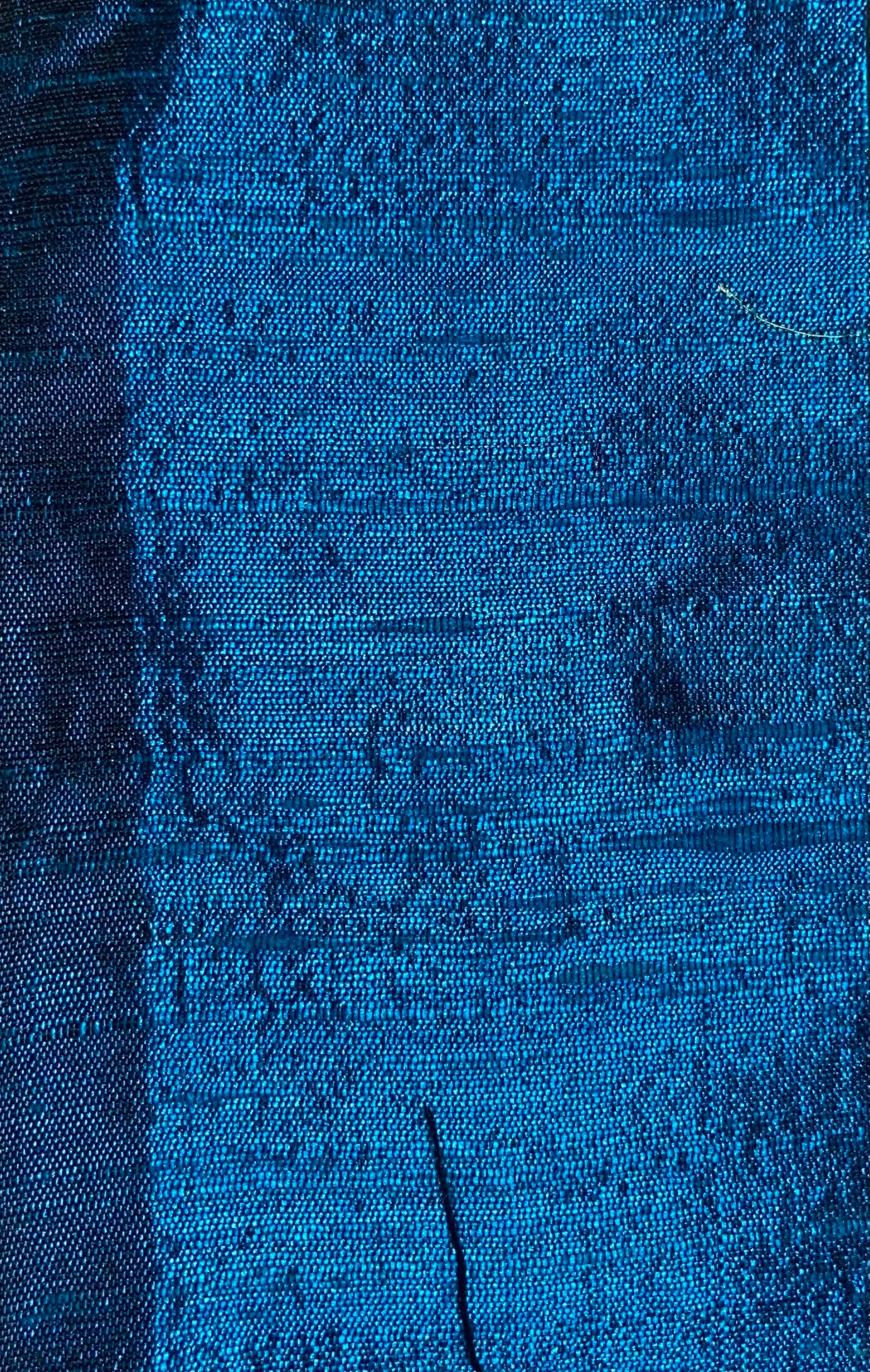 Darbari Dupion Silk - Raw Silk Fabric- Dark Blue
