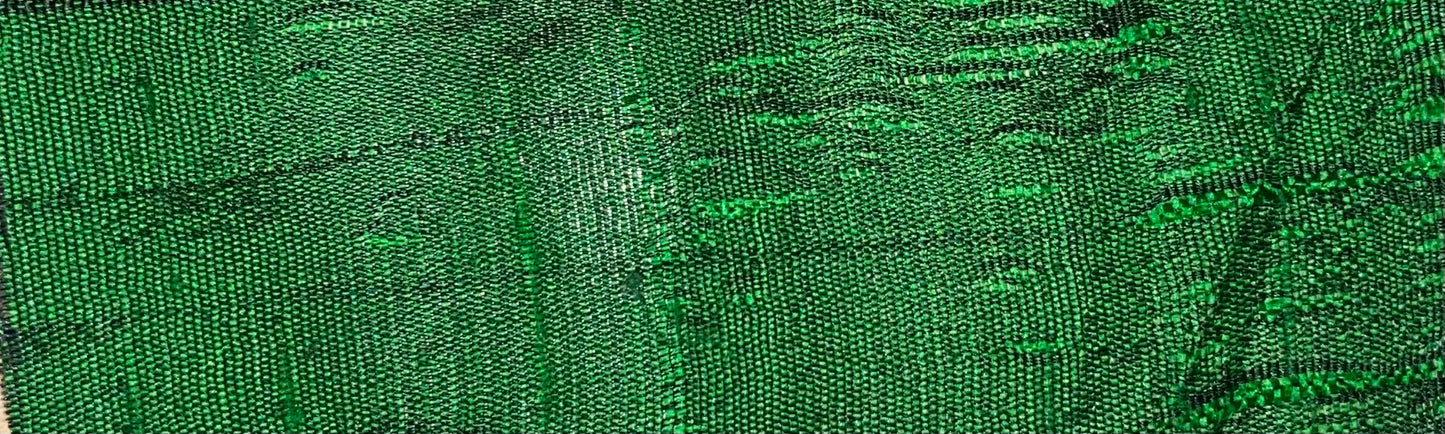 Darbari Dupion Silk - Raw Silk Fabric- Mint Green