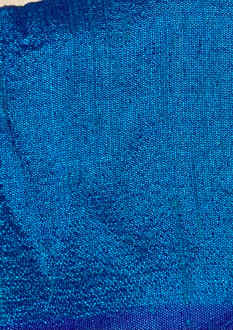 Darbari Dupion Silk - Raw Silk Fabric- Ocean Blue