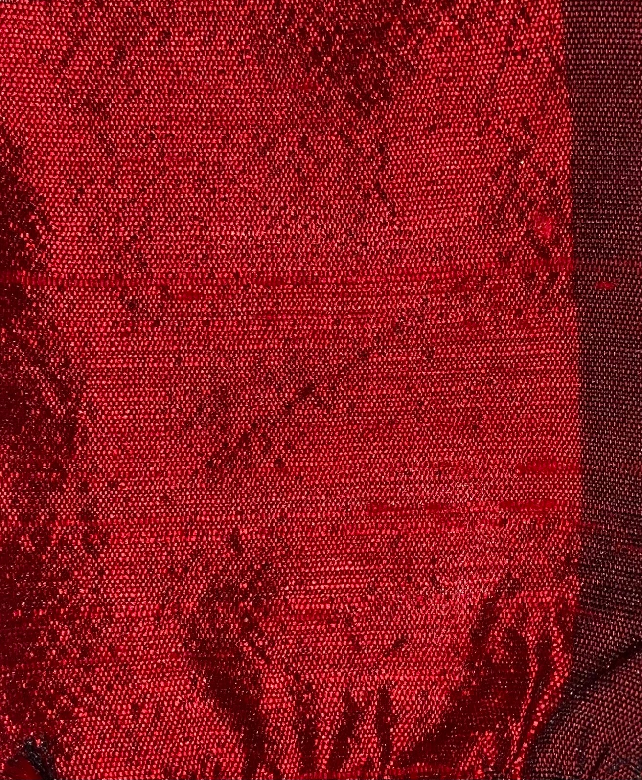 Darbari Dupion Silk - Raw Silk Fabric- Sangria