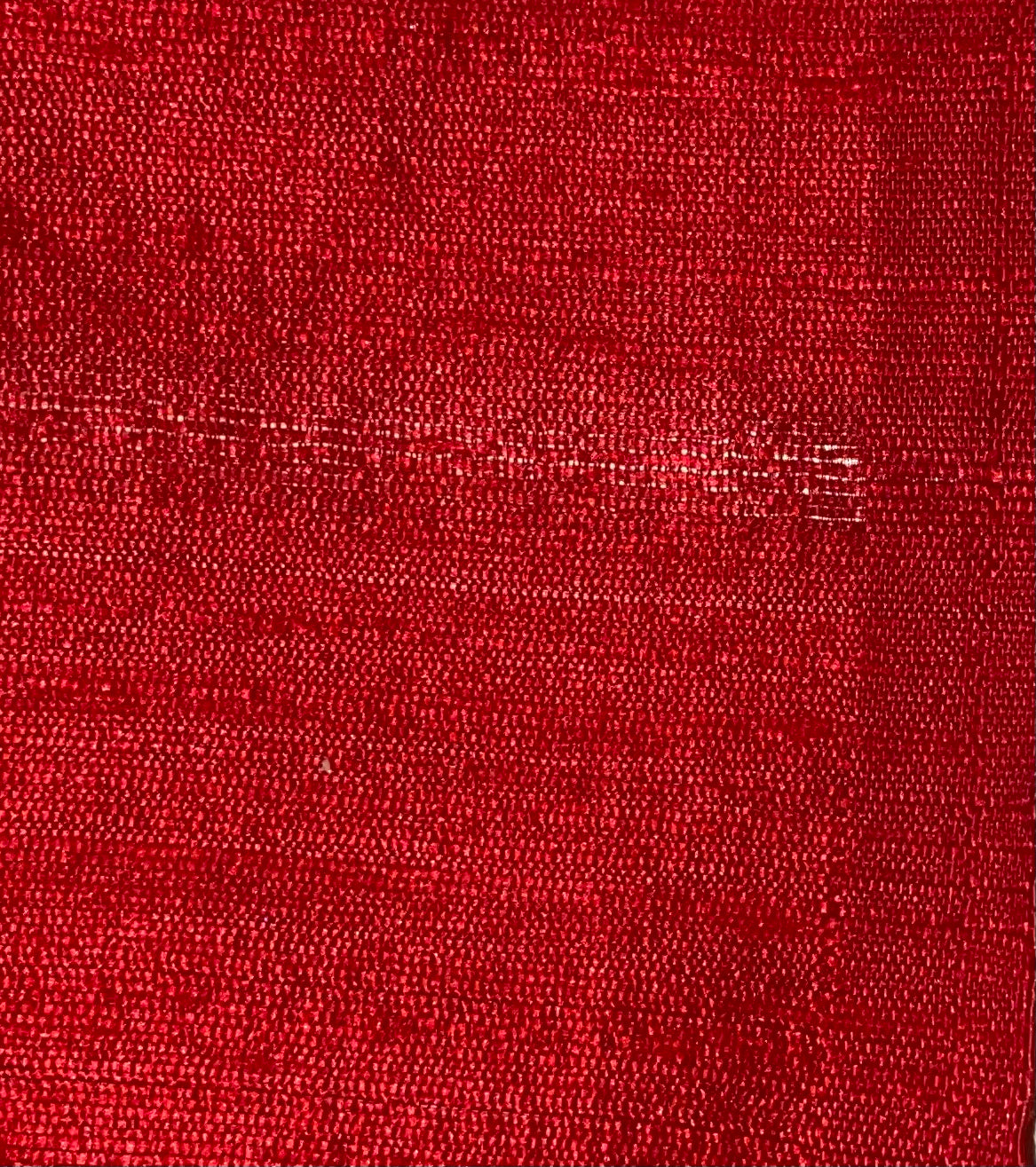 Darbari Dupion Silk - Raw Silk Fabric- Apple Red