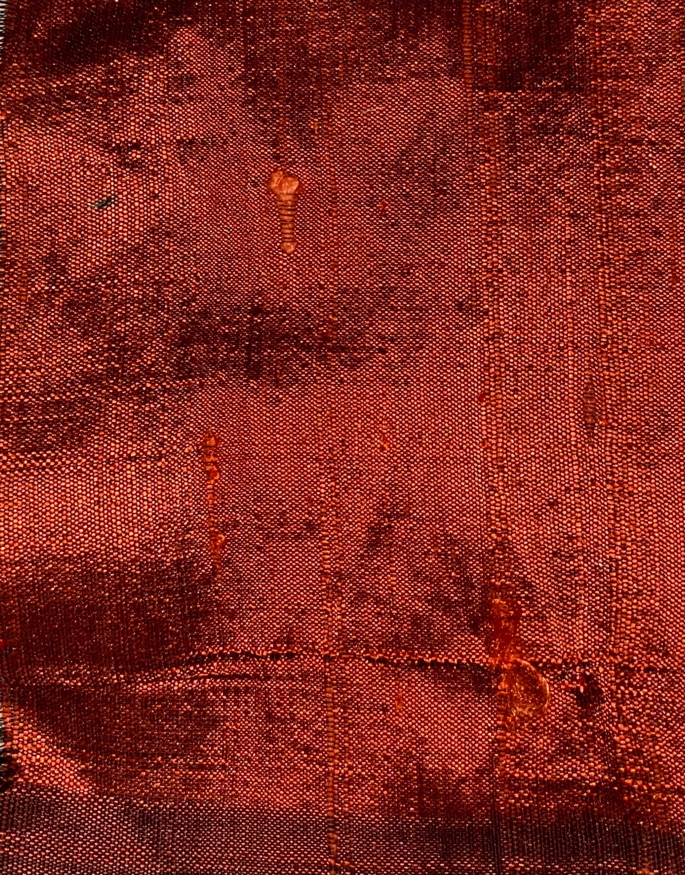 Darbari Dupion Silk - Raw Silk Fabric- Currant Red
