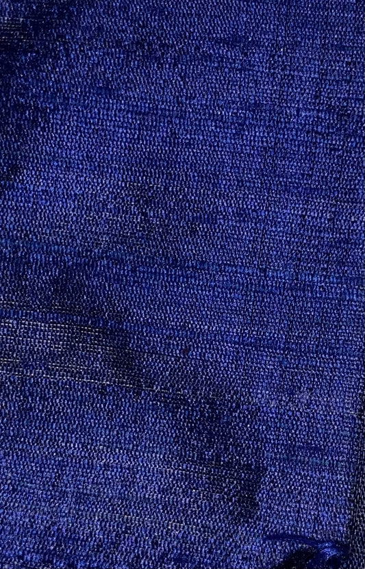 Darbari Dupion Raw Silk - Cobalt Blue