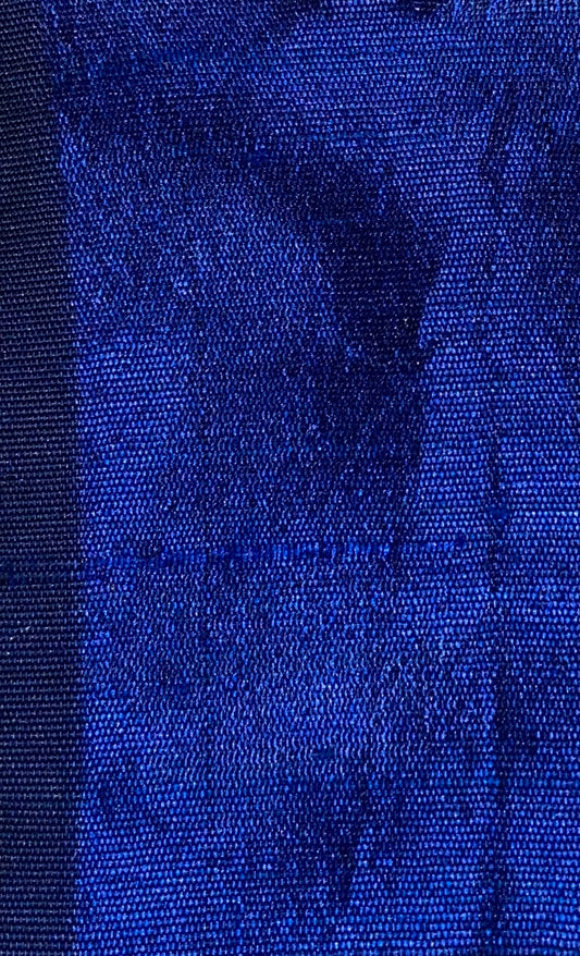 Darbari Dupion Silk - Raw Silk Fabric- Berry Blue