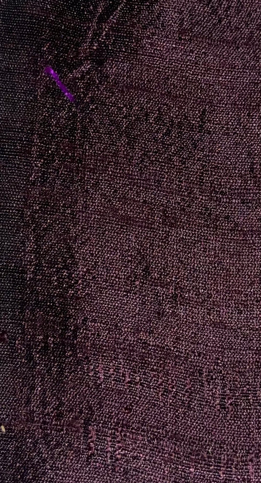 Darbari Dupion Silk - Raw Silk Fabric- Smoke Grey