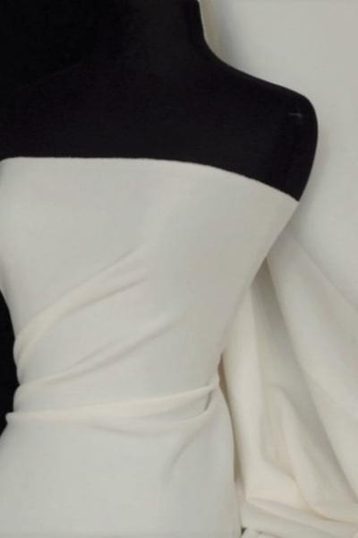 Darbari New 4 Way Stretch Crepe Jersey Dressmaking Fabric- Ivory