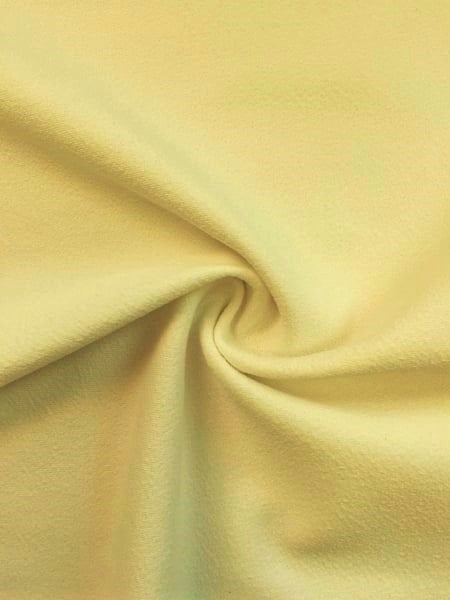 Darbari New 4 Way Stretch Crepe Jersey Dressmaking Fabric- Lemon