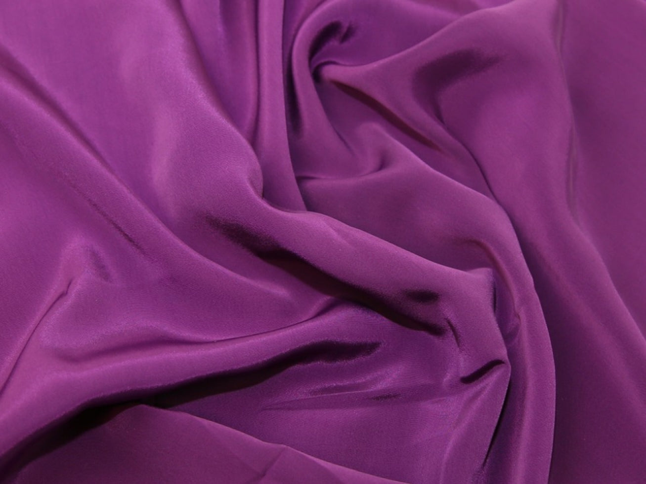 Darbari Smooth Light And Feel Like Feather On Skin Crepe De Chine Fabric- Plum