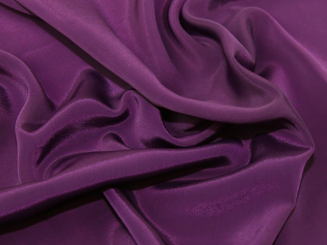 Darbari Smooth Light And Feel Like Feather On Skin Crepe De Chine Fabric- Rich Purple