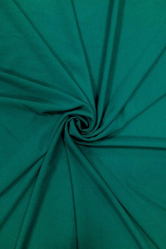 Darbari New 4 Way Stretch Crepe Jersey Dressmaking Fabric- Teal