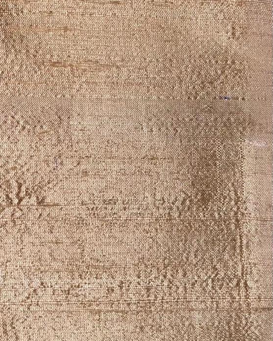 Darbari Dupion Silk - Raw Silk Fabric- Pitch Orange