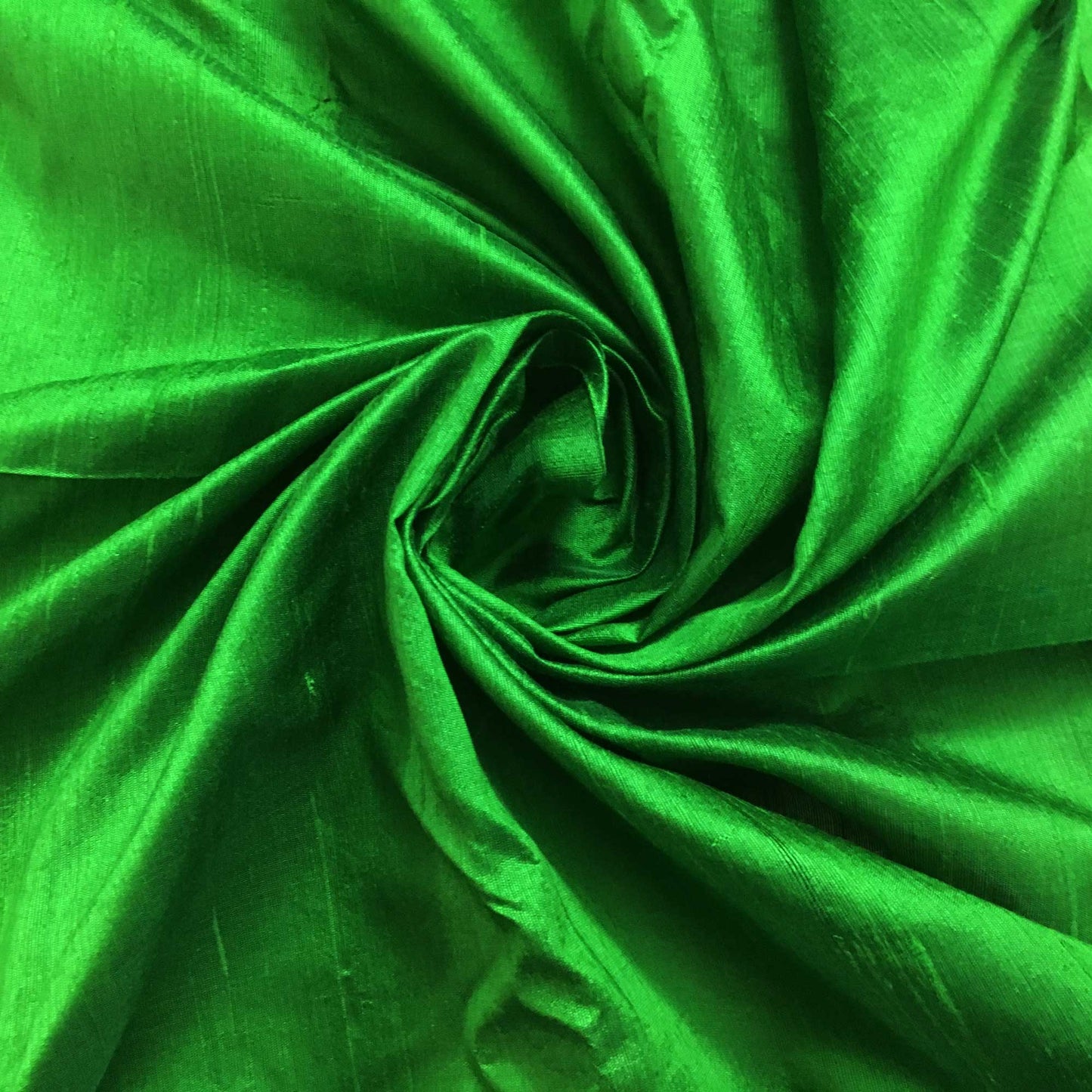 Darbari Dupion Raw Silk - Emerald Green