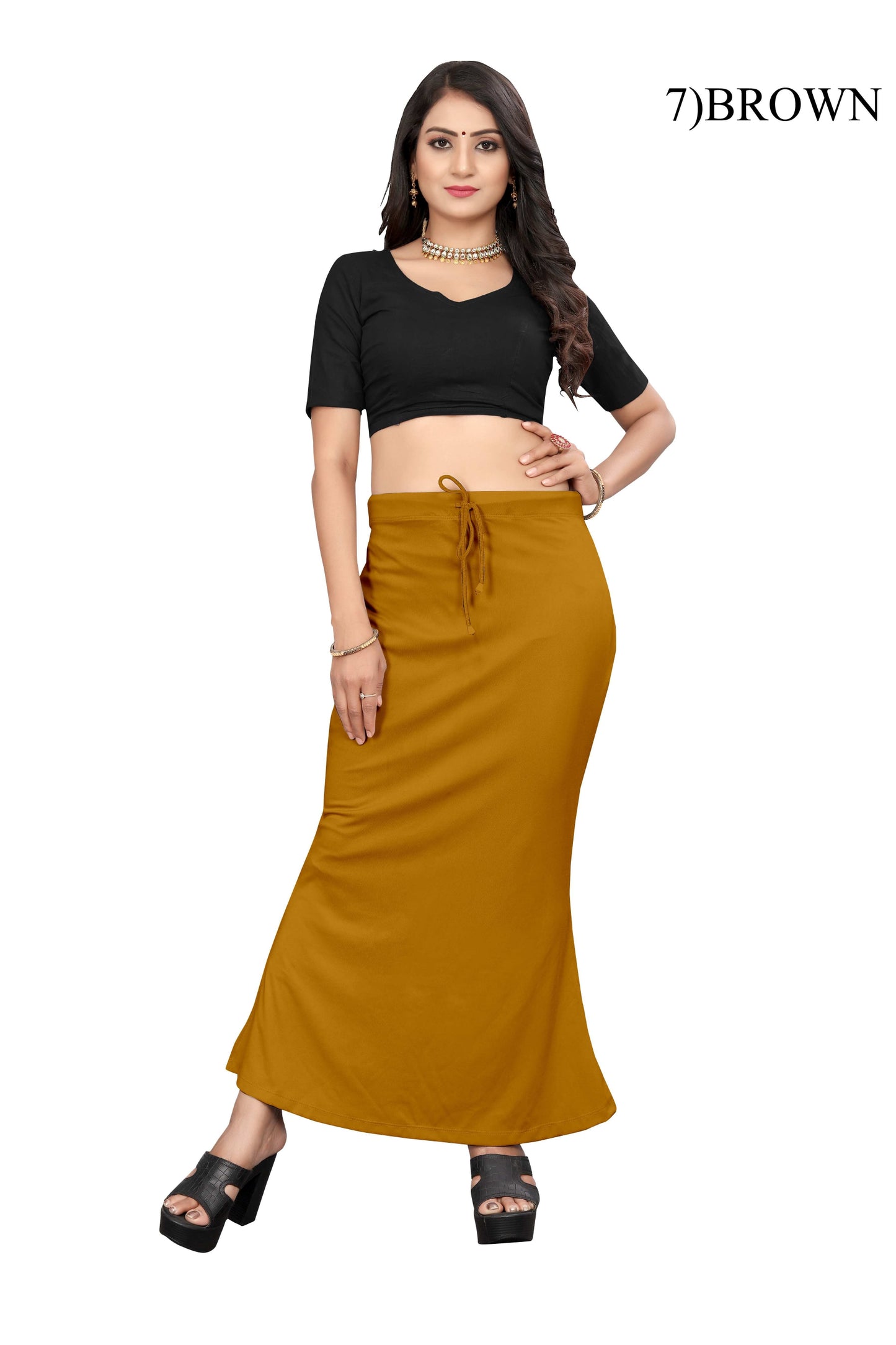 Free Size Saree Petticoat - Lycra Shapewear Underskirt