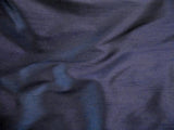 Darbari Dupioni Silk - Raw Silk Fabric- Black