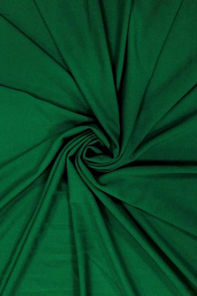 Darbari New 4 Way Stretch Crepe Jersey Dressmaking Fabric- Bottle Green