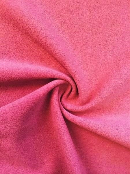 Darbari New 4 Way Stretch Crepe Jersey Dressmaking Fabric- Cerise Pink