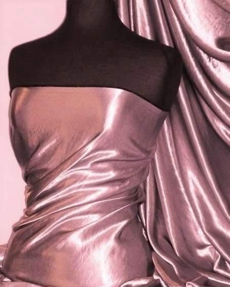 Darbari Handmade Fine Back Satin Fabric Material- Dusky Pink