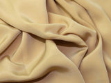 Darbari Smooth Light And Feel Like Feather On Skin Crepe De Chine Fabric- Gold