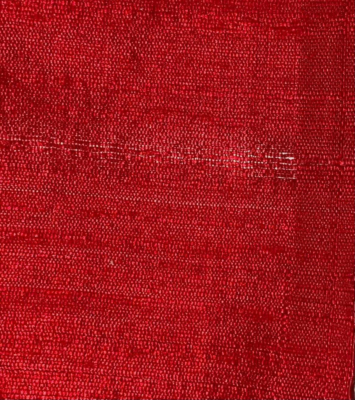 Darbari Dupion Silk - Raw Silk Fabric- Apple Red