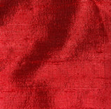 Darbari Dupion Silk - Raw Silk Fabric- Candy Red