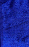 Darbari Dupion Silk - Raw Silk Fabric- Blue