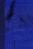 Darbari Dupion Silk - Raw Silk Fabric- Patch Blue