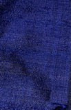 Darbari Dupion Silk - Raw Silk Fabric- Cobalt Blue