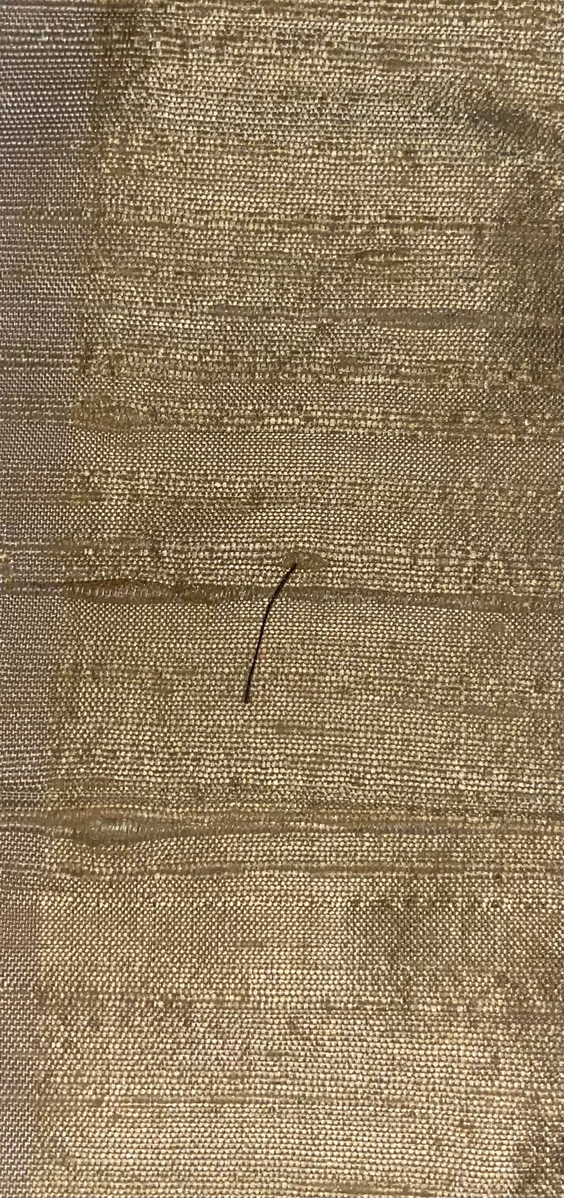Darbari Dupion Silk - Raw Silk Fabric- Cream Yellow