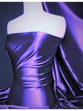 Darbari Handmade Heavy Back Satin Fabric Material- Lavender