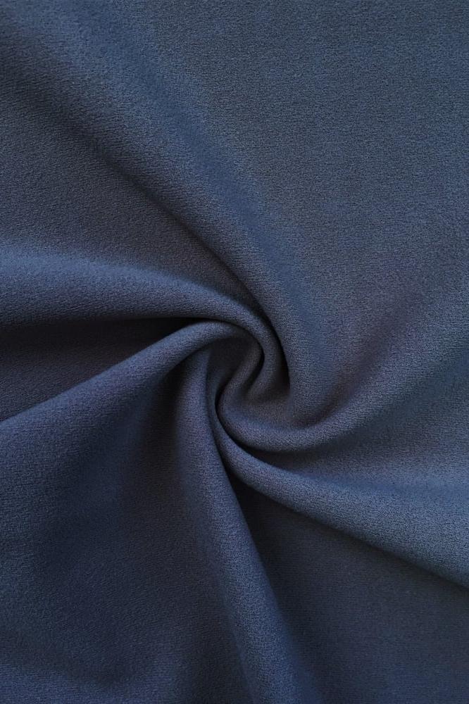 Darbari New 4 Way Stretch Crepe Jersey Dressmaking Fabric- Navy