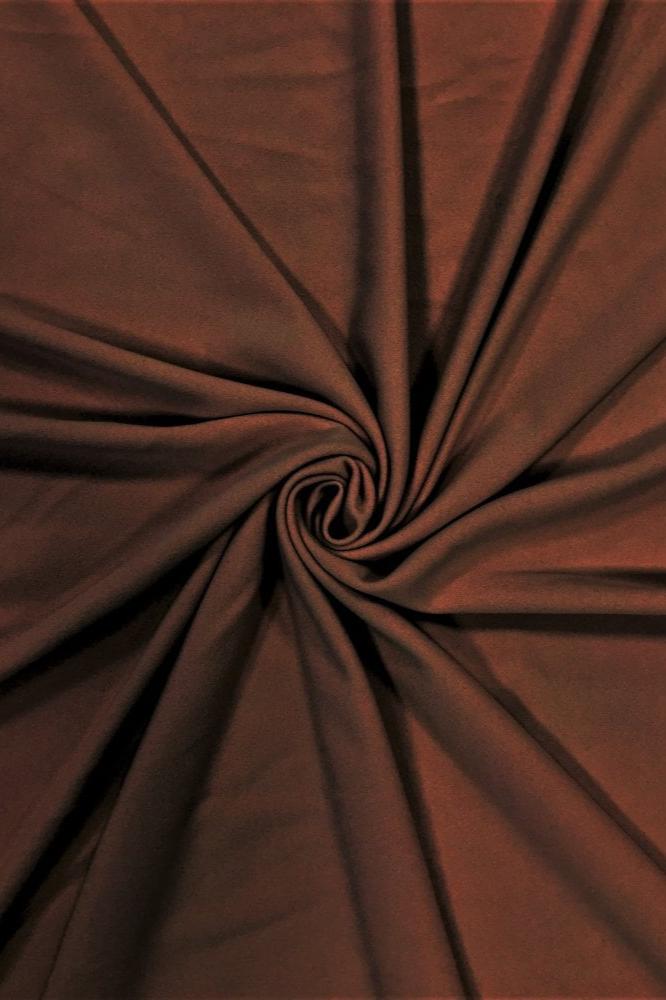 Darbari New 4 Way Stretch Crepe Jersey Dressmaking Fabric- Rich Chocolate