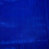 Darbari Dupioni Silk - Raw Silk Fabric- Royal Blue