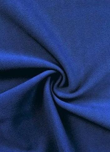 Darbari New 4 Way Stretch Crepe Jersey Dressmaking Fabric- Royal Blue