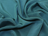 Darbari Smooth Light And Feel Like Feather On Skin Crepe De Chine Fabric- Teal